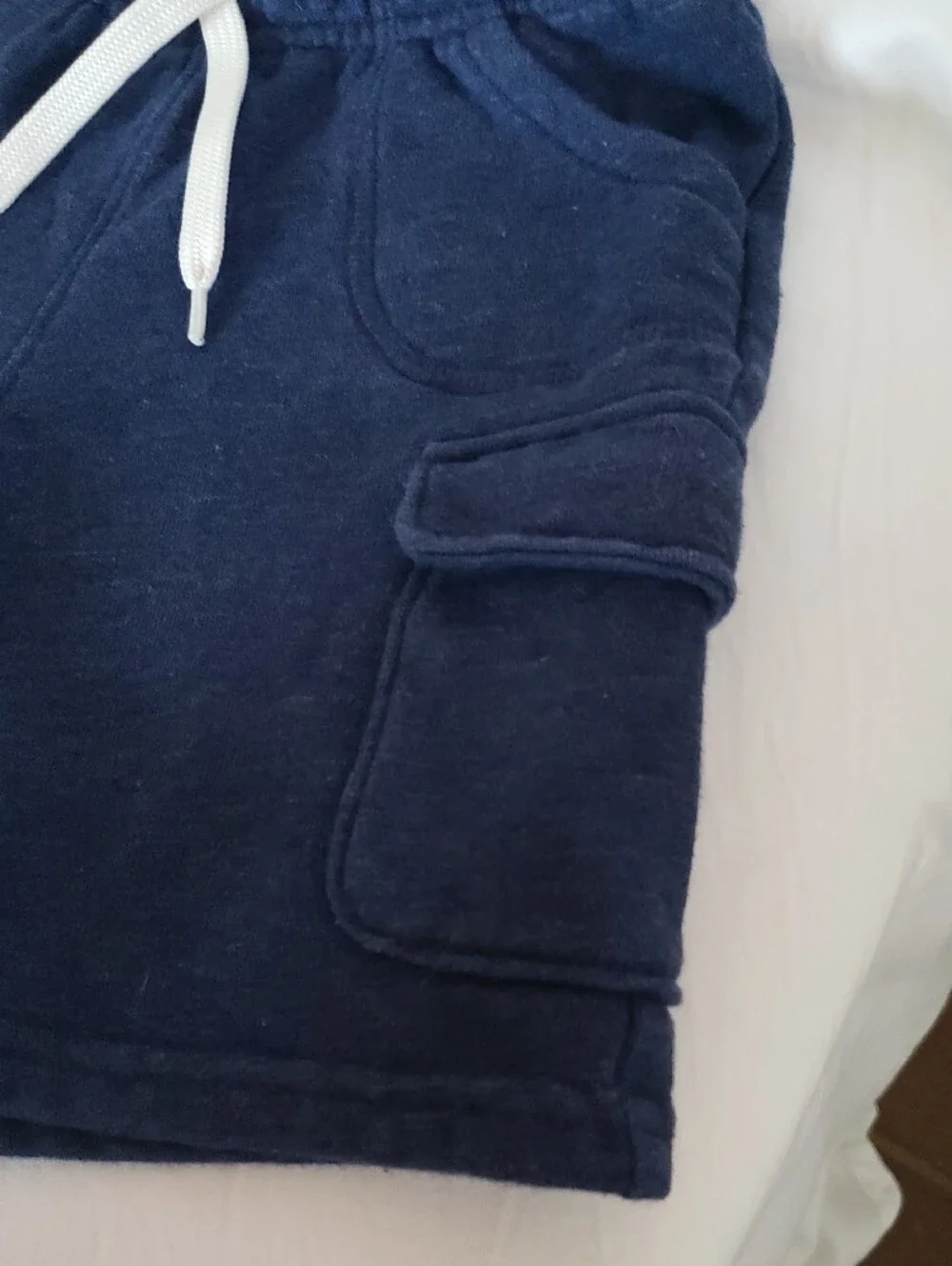 Old Navy Navy Drawstring Cargo Shorts for Kids